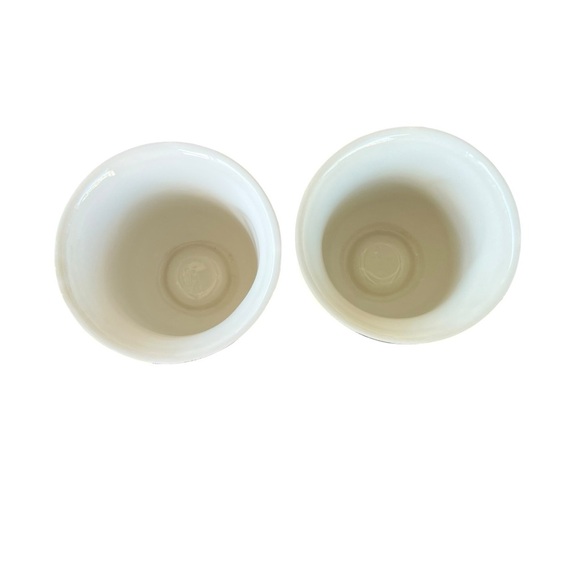 MacKenzie-Childs Courtly Check Black Tie Ceramic Herb Pot Set 4x5 GUC READ - Picture 7 of 11